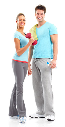 couple working out together