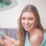 woman smiling