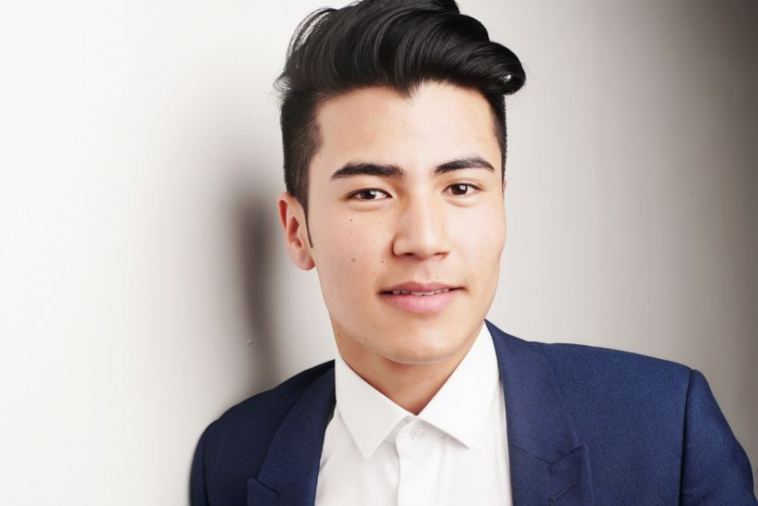 confident asian man