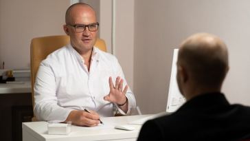 doctor with patient