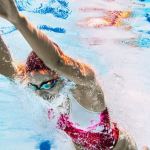 teenager swimming