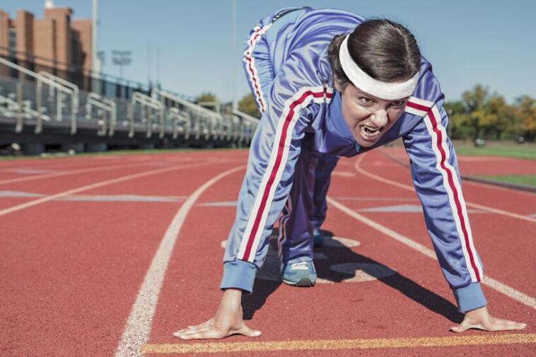 woman running